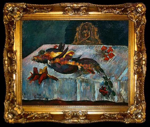 framed  Paul Gauguin Gauguin Nature morte aux oiseaux exotiques II, ta009-2